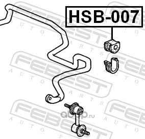 Febest HSB007 Втулка переднего стабилизатора