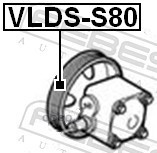 Febest VLDSS80 Шкив насоса гидроусилителя руля