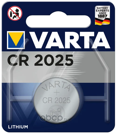 Varta CR2025 Батарейка VARTA CR2025