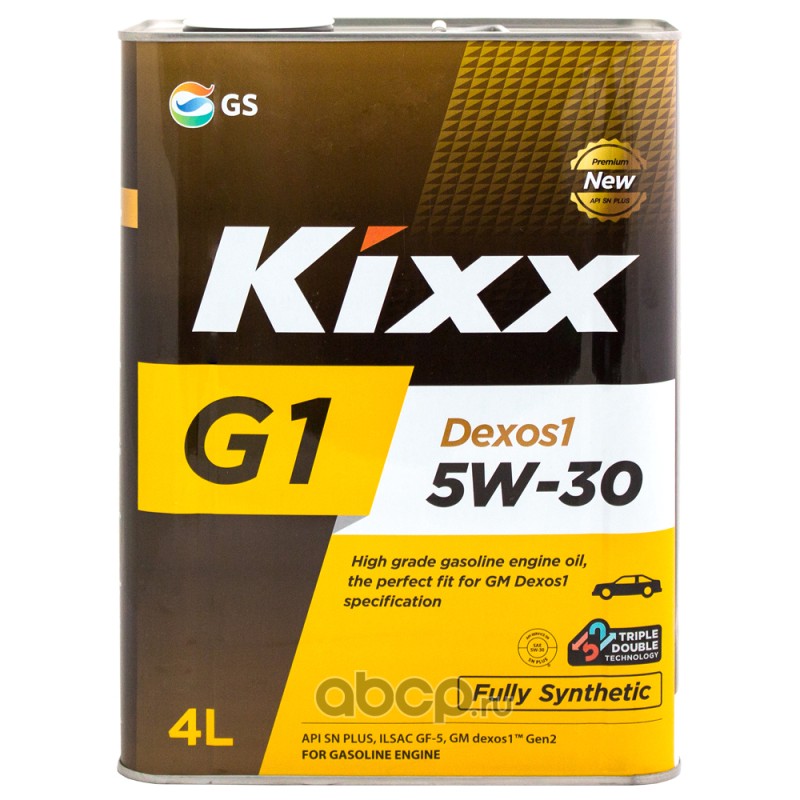Kixx L210744TE1 Масло моторное G1 Dexos1 SN Plus 5W-30 синтетическое 4 л