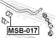 Febest MSB017 Втулка переднего стабилизатора