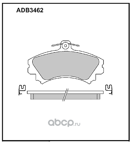 ALLIED NIPPON ADB3462 Колодки тормозные дисковые
