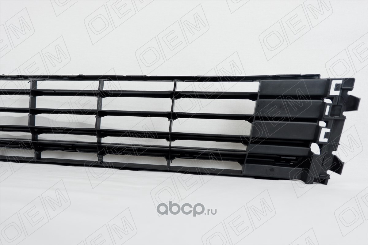 O.E.M. OEM3678 Решетка в бампер нижняя Volkswagen Polo sedan 5 2015-2020, под черную накладку