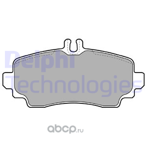 Delphi LP1401 Колодки тормозные передние