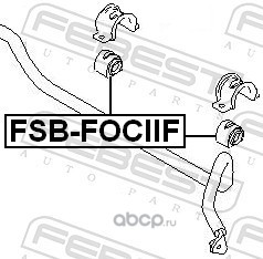 Febest FSBFOCIIF Втулка переднего стабилизатора