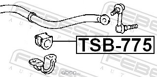 Febest TSB775 Втулка переднего стабилизатора