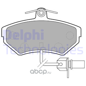 Delphi LP1631 Комплект тормозных колодок