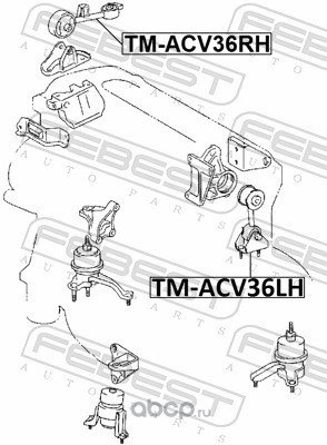 Febest TMACV36RH Подушка двигателя правая