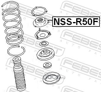 Febest NSSR50F Опора переднего амортизатора