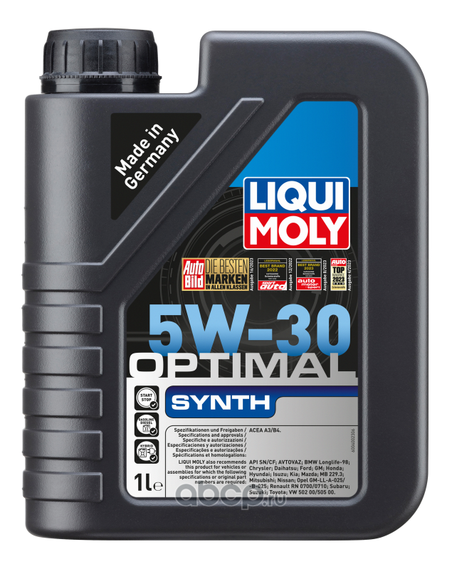 LIQUI MOLY 39000 LiquiMoly НС-синт. мот.масло Optimal HT Synth 5W-30 A3/B4 (1л)