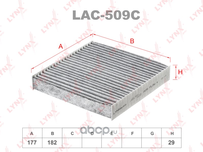 LYNXauto LAC509C Фильтр салонный угольный