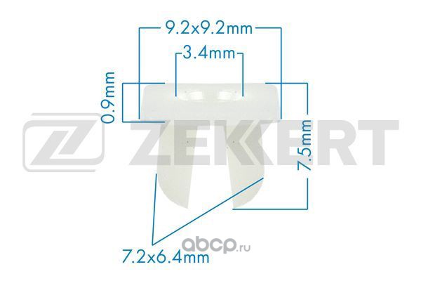 Zekkert BE2270 Клипса крепёжная Mazda, Nissan (миним. кол-во заказа 10 шт)