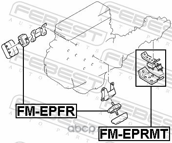 Febest FMEPFR Подушка двигателя передняя
