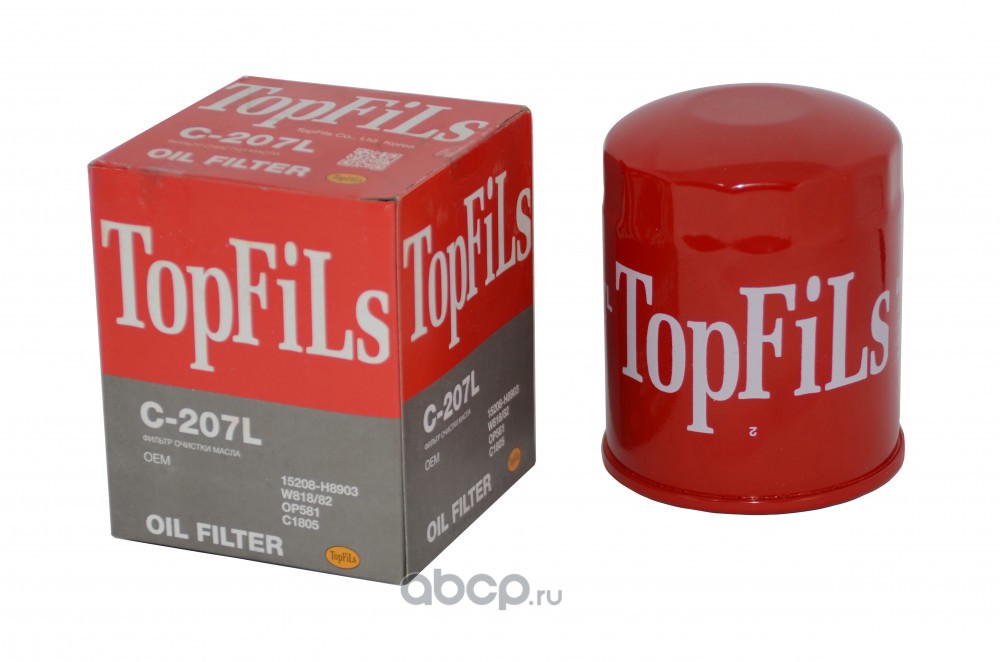 TopFils C207L Фильтр масляный