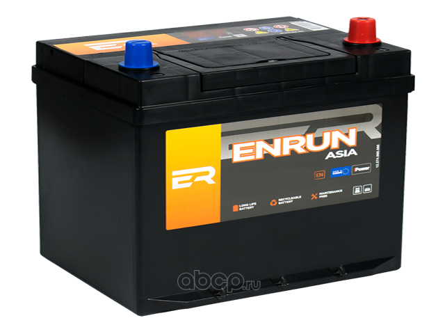 ENRUN ESA950 Аккумулятор 95А/ч 800А 12V обратная (-) (+) полярн. выносные (Азия) клеммы