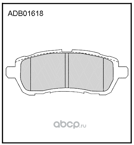 ALLIED NIPPON ADB01618 Колодки тормозные дисковые