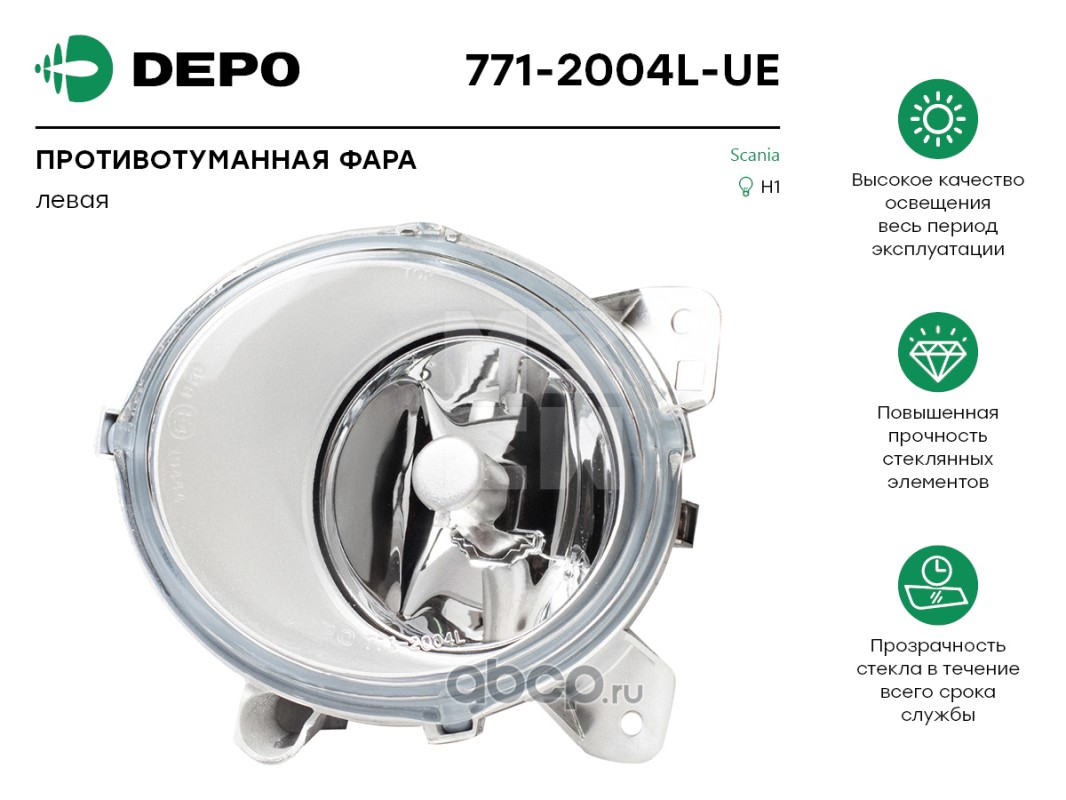 Depo 7712004LUE Фара противотуманная левая