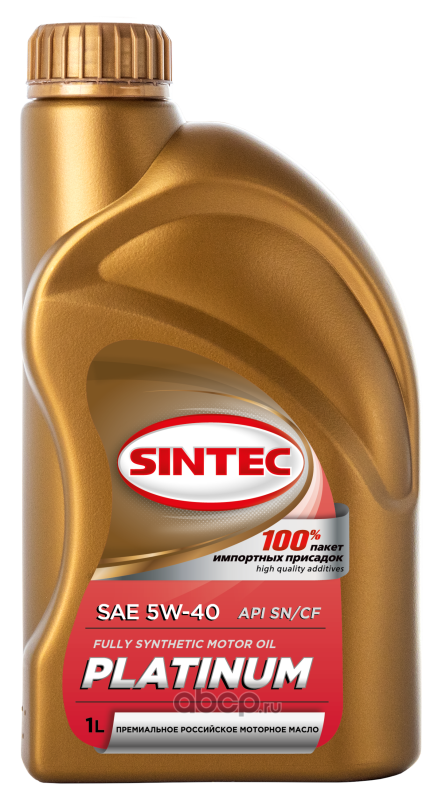 SINTEC 801940 Масло моторное синтетика 5W-40 1 л.