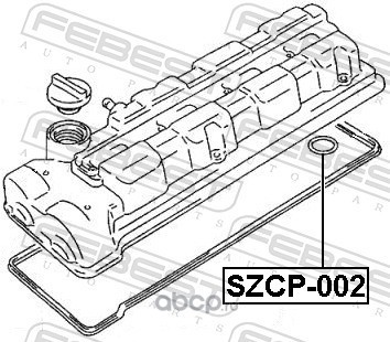 Febest SZCP002 Кольцо уплотнительное свечного колодца
