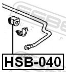 Febest HSB040 Втулка заднего стабилизатора