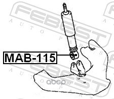 Febest MAB115 Сайлентблок переднего амортизатора