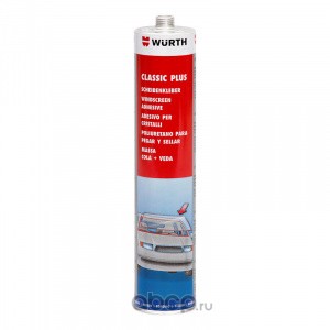 WURTH 0890023701 Клей для вклейки стекол Classic PLUS, 310 мл, черный
