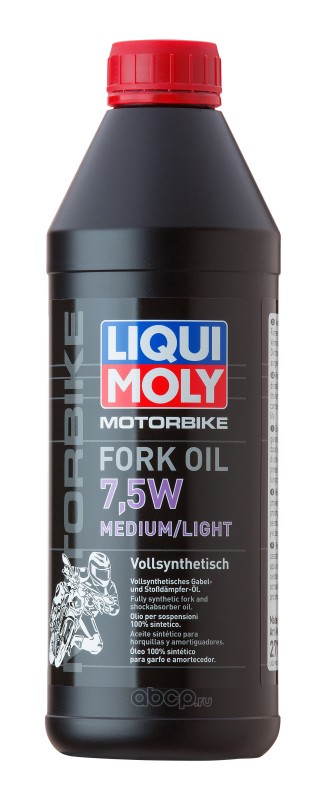 LIQUI MOLY 2719 LiquiMoly Синт. масло д/вилок и амортиз. Motorbike Fork Oil Medium/Light 7,5W (1л)