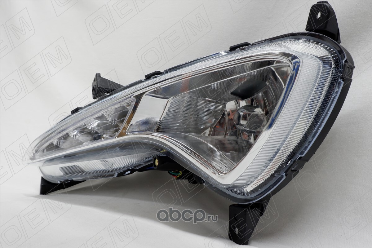 O.E.M. OEM0040PTFPL Фара противотуманная левая Hyundai Solaris 1 2014-2017,  светодиодные ДХО (LED)