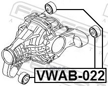 Febest VWAB022 Сайлентблок подушки дифференциала