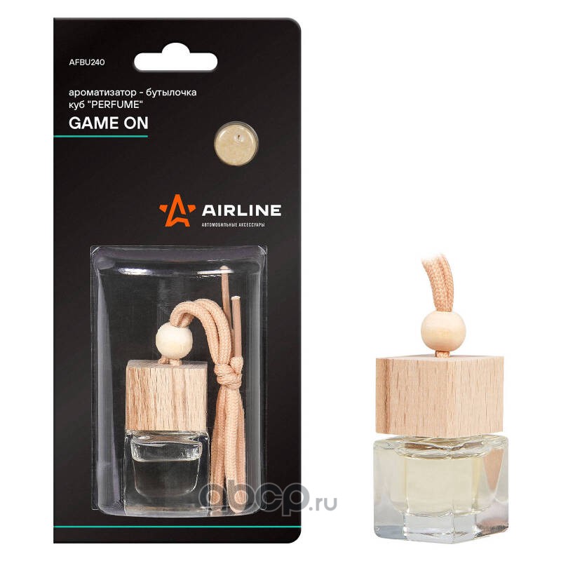 AIRLINE AFBU240 Ароматизатор-бутылочка куб "Perfume" GAME ON (AFBU240)