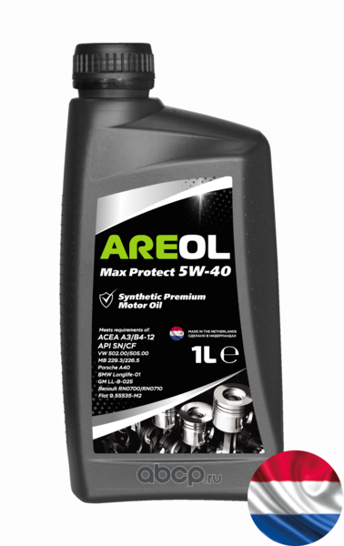 AREOL 5W40AR011 Масло моторное AREOL Max Protect 5W-40 синтетика 1л.