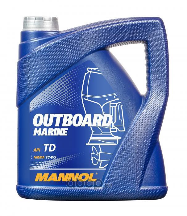 MANNOL MN72074 Масло моторное MANNOL 7207 OUTBOARD MARINE 4L