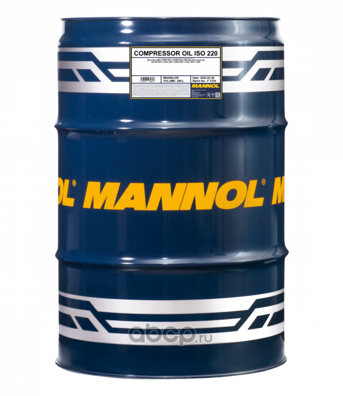 Масло компрессорное 2904 COMPRESSOR OIL ISO 220 MN2904DR