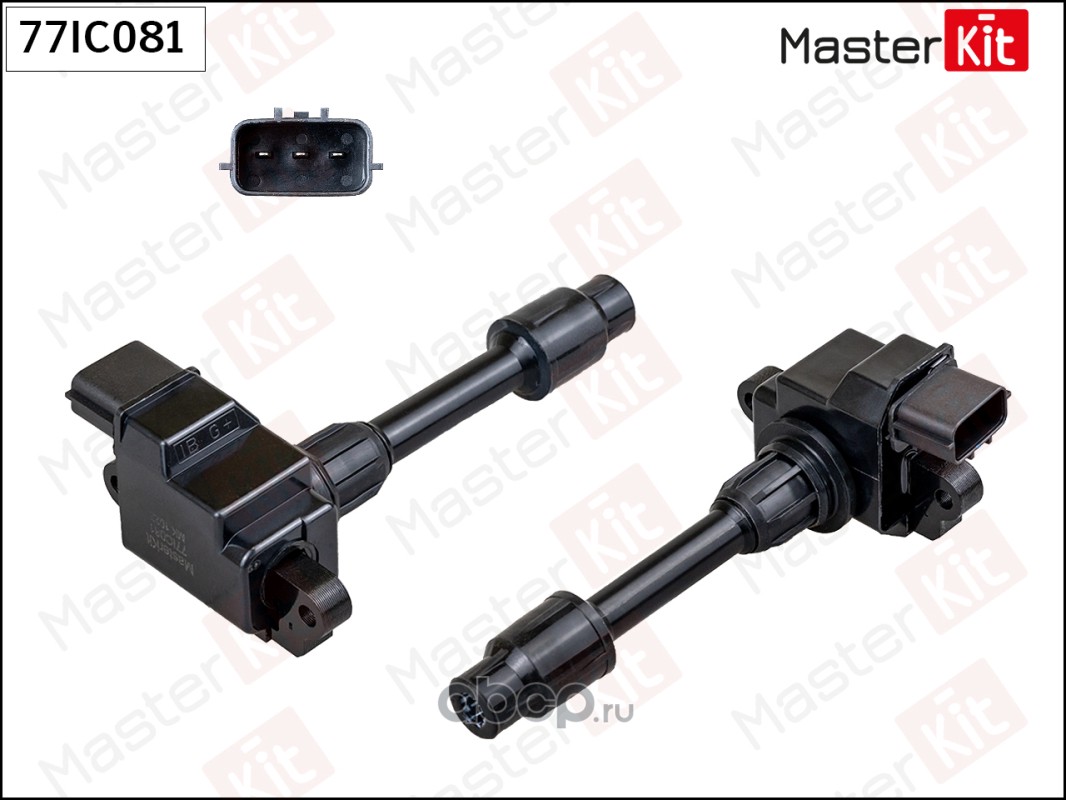 Купить Катушка зажигания Номер: 77IC081 Бренда: MasterKit в магазине Банзай  Авто. Два пункта самовывоза в Омске. Доставка курьером по Омску. Доставка  по всей РФ. Все виды оплат.