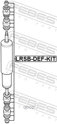 Febest LRSBDEFKIT Втулка переднего амортизатора (комплект)