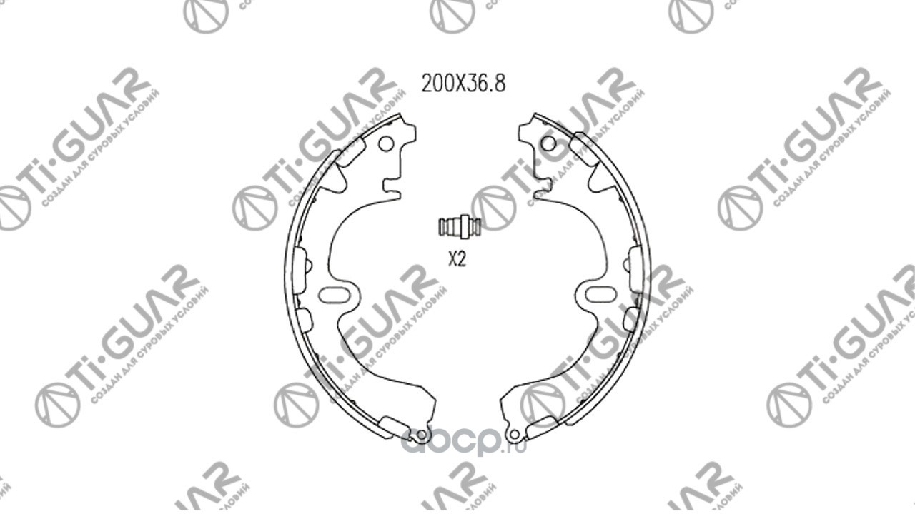 Купить # TGD1030 | Ti-Guar - Тормозные колодки TG-D1030/FN2311* Ti·GUAR в  Новосибирске