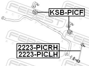 Febest KSBPICF Втулка переднего стабилизатора