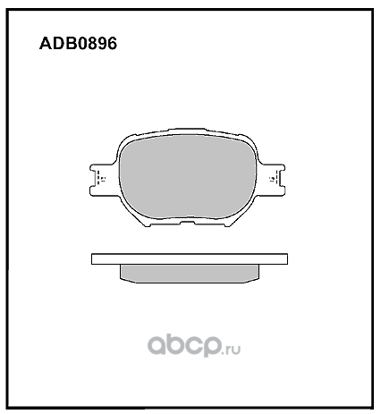 ALLIED NIPPON ADB0896 Колодки тормозные дисковые