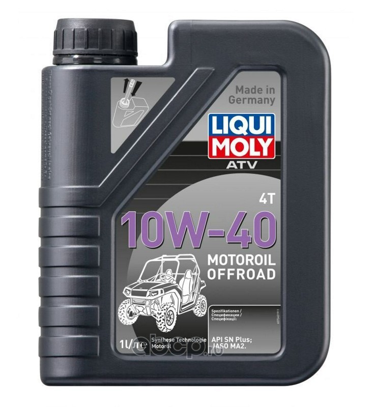 LIQUI MOLY 7540 НС-синтетическое моторное масло для 4-тактных мотоциклов ATV 4T Motoroil Offroad 10W-40 1л.