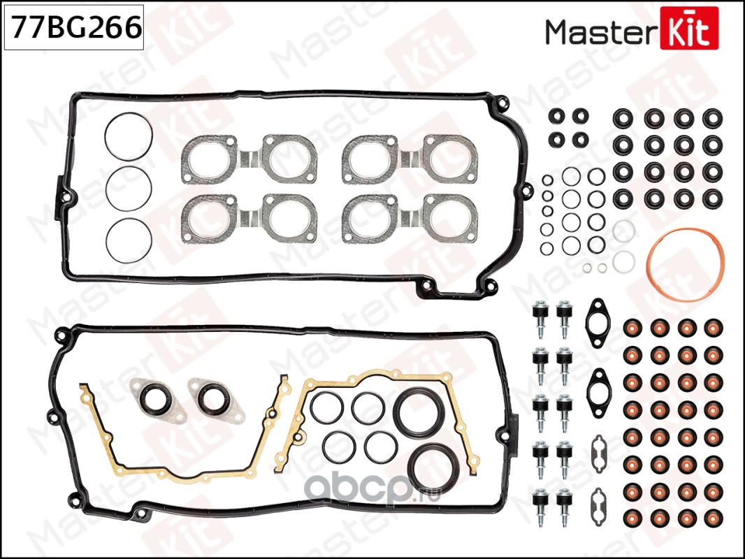 77BG266 MasterKit Прокладки двигателя, верхний комплект купить запчасти в Банзай  Авто