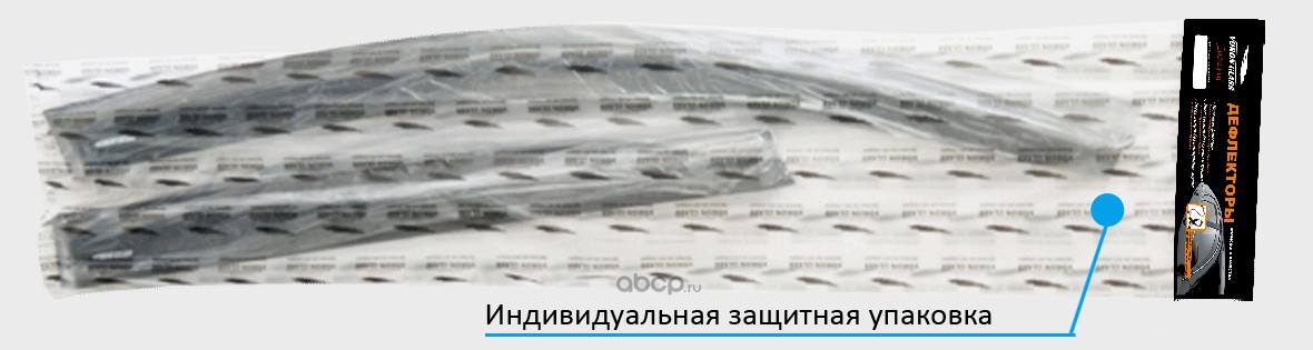 Voron Glass DEF00227 Дефлекторы неломающиеся на боковые стекла Voron Glass серия Samurai для а/м Chevrolet Lacetti 2004-2013 /хетчбек /накладные /скотч /к-т 4шт/