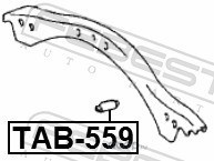 Febest TAB559 Сайлентблок переднего верхнего рычага
