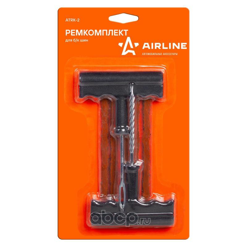 AIRLINE ATRK2 Ремкомплект для б/к шин Т-ручки (шило:для жгута+спиральное, 5 жгутов) (ATRK-2)