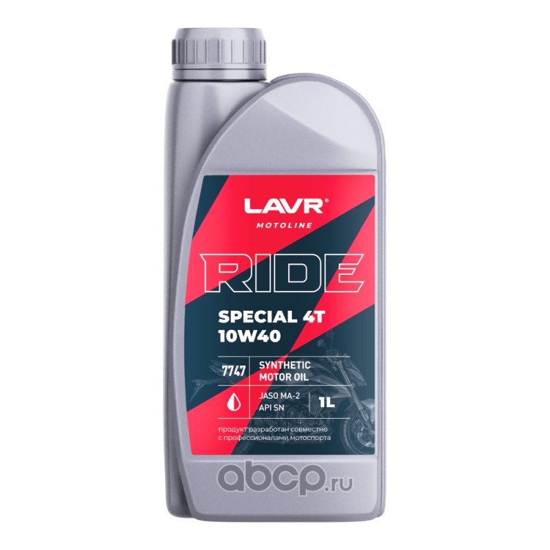 LAVR LN7747 Моторное масло RIDE SPECIAL 4Т 10W40 SN