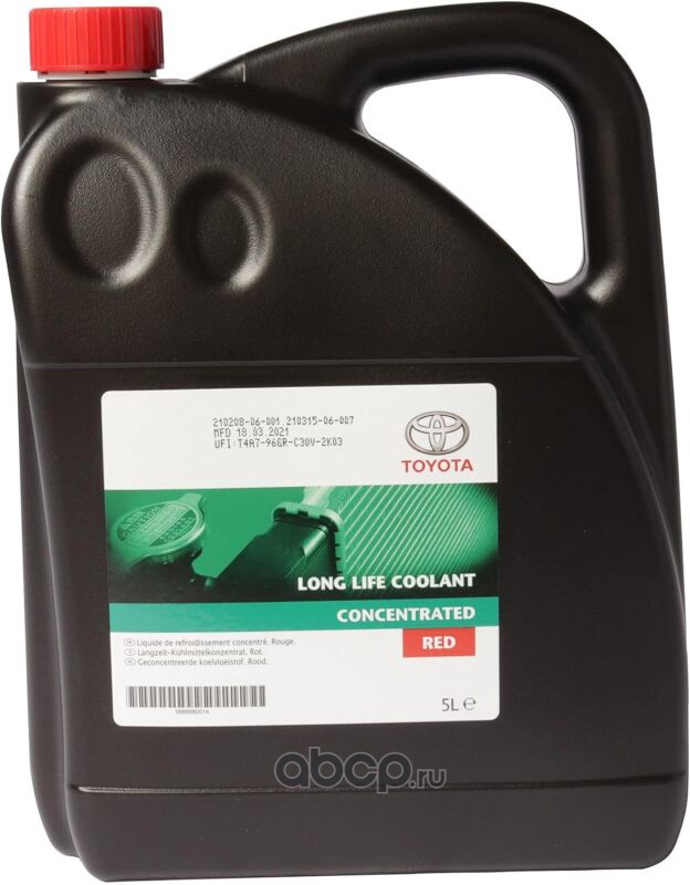 TOYOTA 0888980014 Антифриз Long Life G12 концентрат красный 5 л