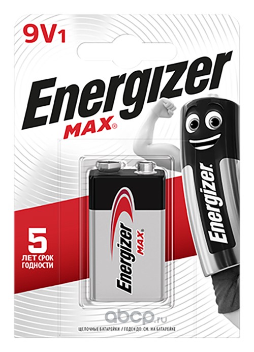 Energizer ENR426663 Батарейка   MAX 9V (&quot;&quot;Крона&quot;&quot;)  1 шт/блистер