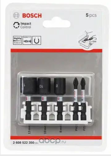 2608522350BoschНаборбитBOSCHImpactControl(5пр.)