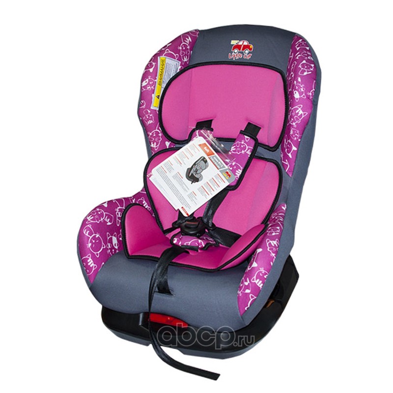 Little Car 125983 Автокресло детское 0-18кг. Little Car Soft коты-розовый