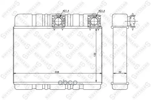 Купить 1035081SX Stellox 10-35081-SX радиатор печки! BMW E46 1.6
