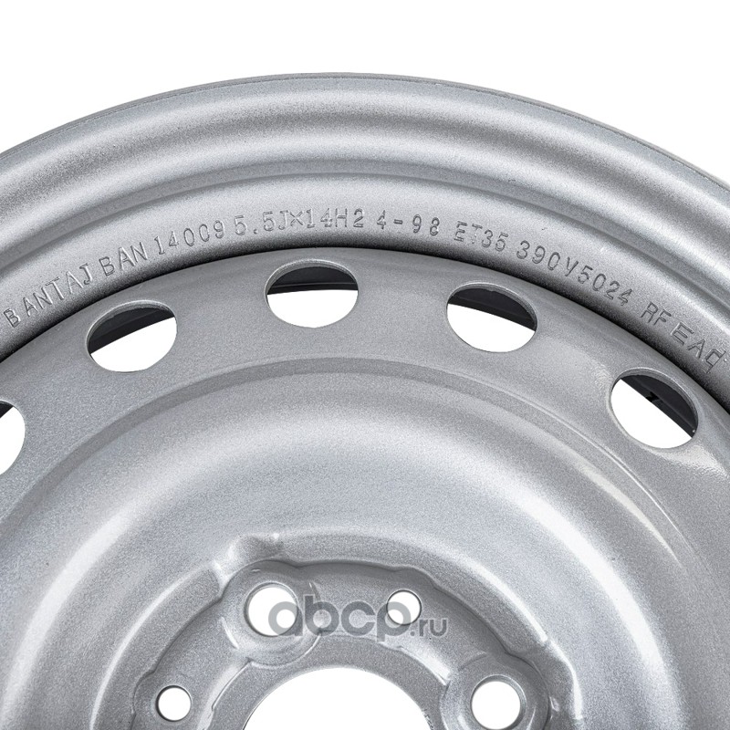 BANTAJ BAN14009 Диск штампованный 5.5x14 4/98 DIA58.6 ET35 Silver